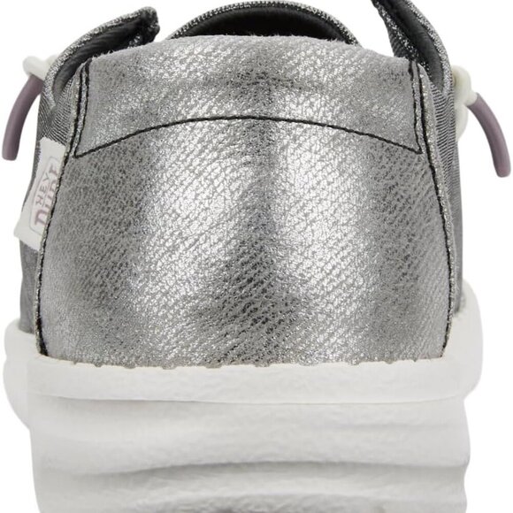 Women’s Metallic Glitter Slip-On Shoes Textile Wide Size 9 Comfortable - Picture 6 of 7